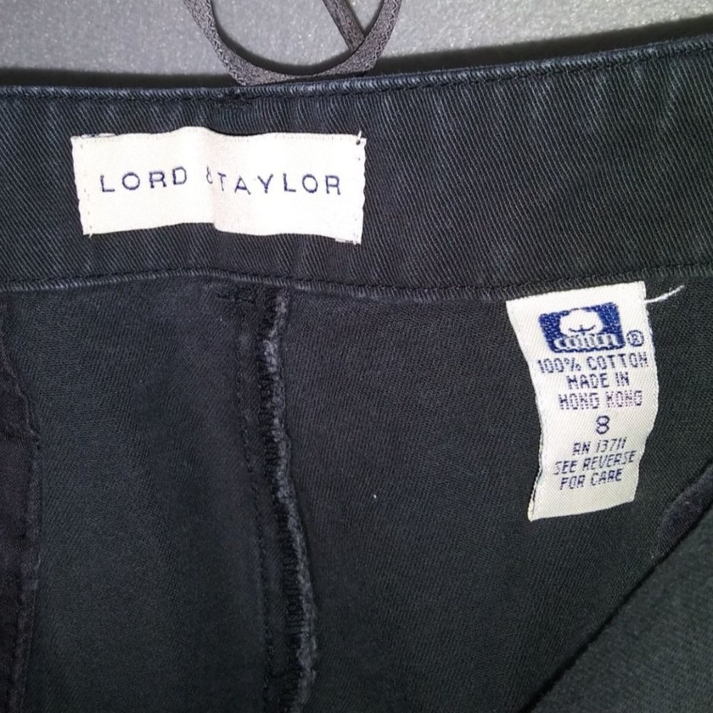 Lord & Taylor Wide Leg Black Women's Casual Pants Size 8 - Picture 4 of 5